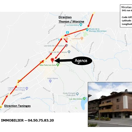 Avec Terrasse Au Pied Des Pistes, Centre Des Gets, 3 Etoiles, 6 Pers., Animaux Acceptes - Fr-1-623-280 Apartment Les Gets